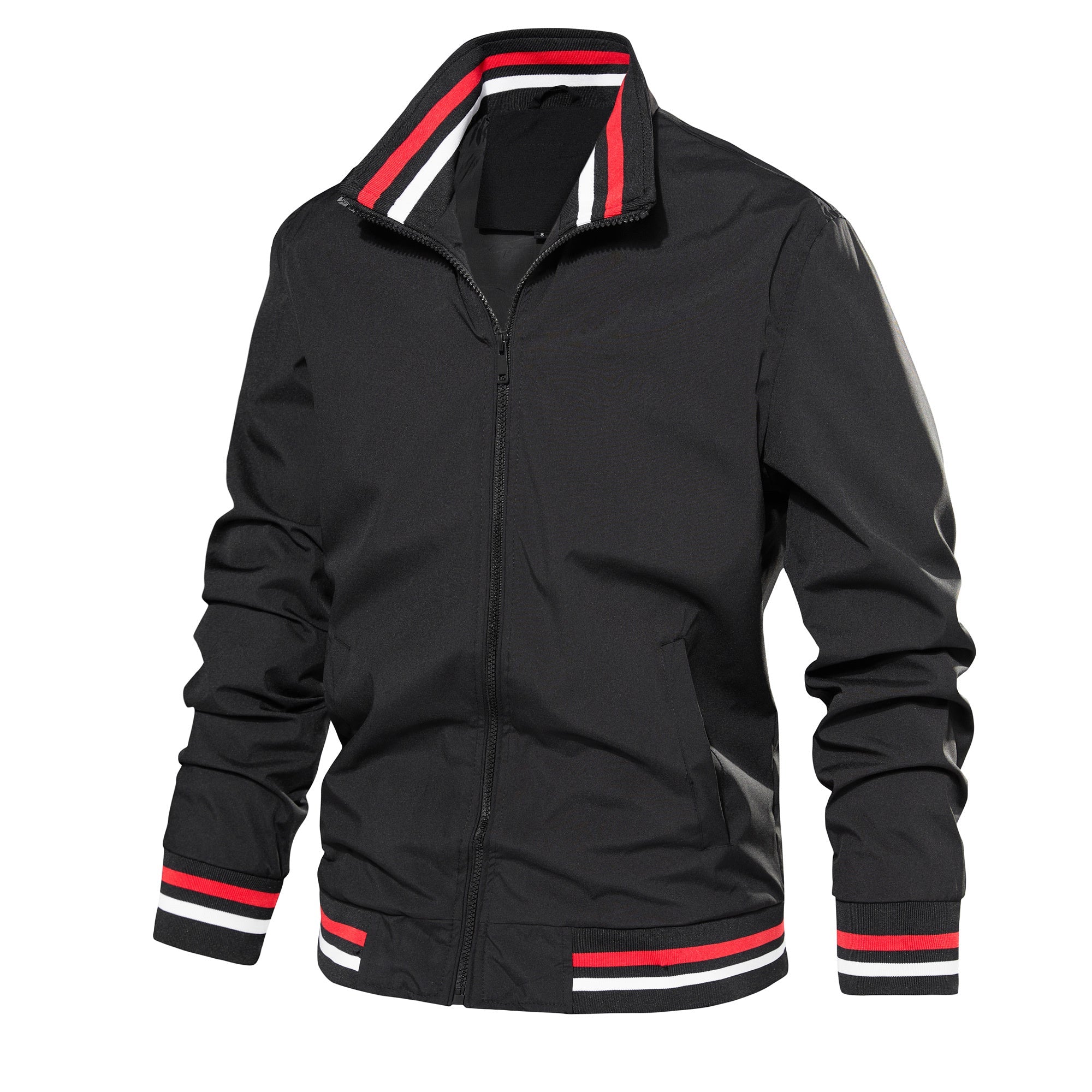 Men's Jacket Lightweight Casual Windbreaker Spring Fall Zip Up Coat