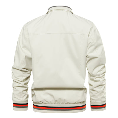 Men's Jacket Lightweight Casual Windbreaker Spring Fall Zip Up Coat