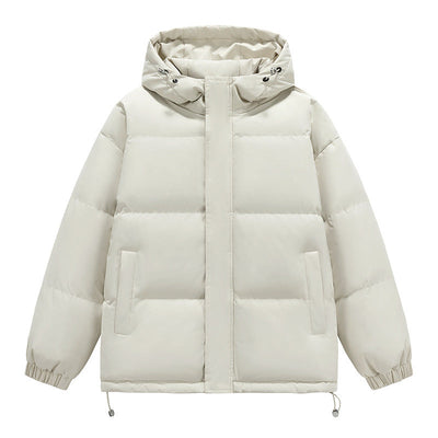 Down Cotton-padded Jacket Men's Loose And Warm Hooded Bread Coat