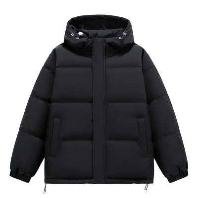 Down Cotton-padded Jacket Men's Loose And Warm Hooded Bread Coat
