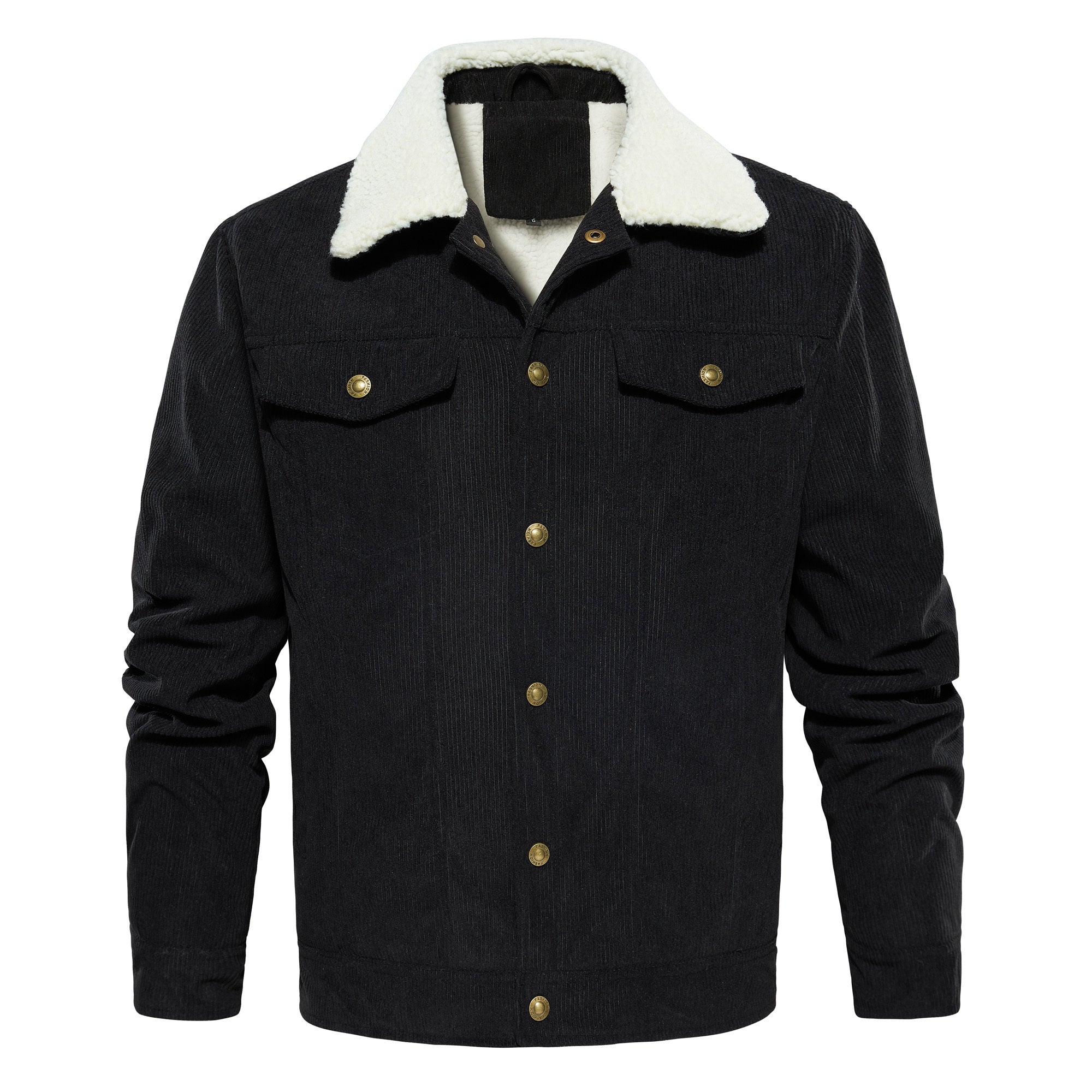 Men's Jacket Winter Sherpa Lined Warm Thick Trucker Cargo Coat