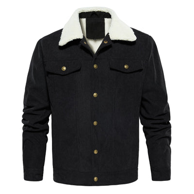 Men's Jacket Winter Sherpa Lined Warm Thick Trucker Cargo Coat