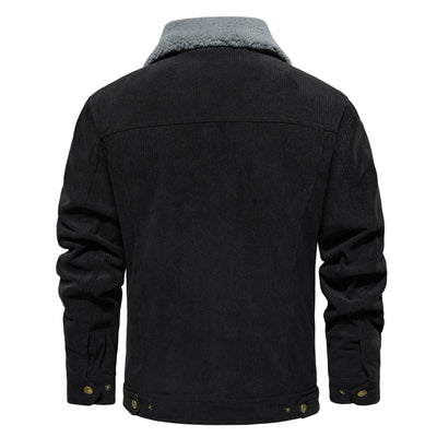 Men's Jacket Winter Sherpa Lined Warm Thick Trucker Cargo Coat