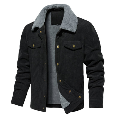 Men's Jacket Winter Sherpa Lined Warm Thick Trucker Cargo Coat