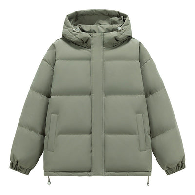 Down Cotton-padded Jacket Men's Loose And Warm Hooded Bread Coat