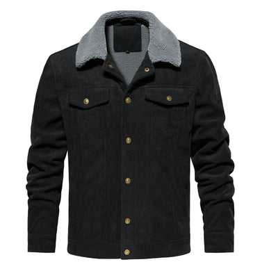 Men's Jacket Winter Sherpa Lined Warm Thick Trucker Cargo Coat