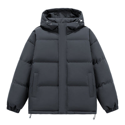 Down Cotton-padded Jacket Men's Loose And Warm Hooded Bread Coat