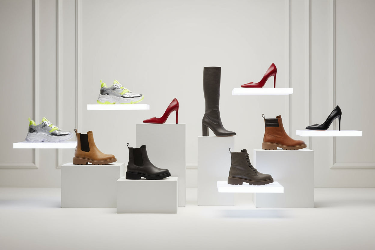 create banner for shoe store. no need text